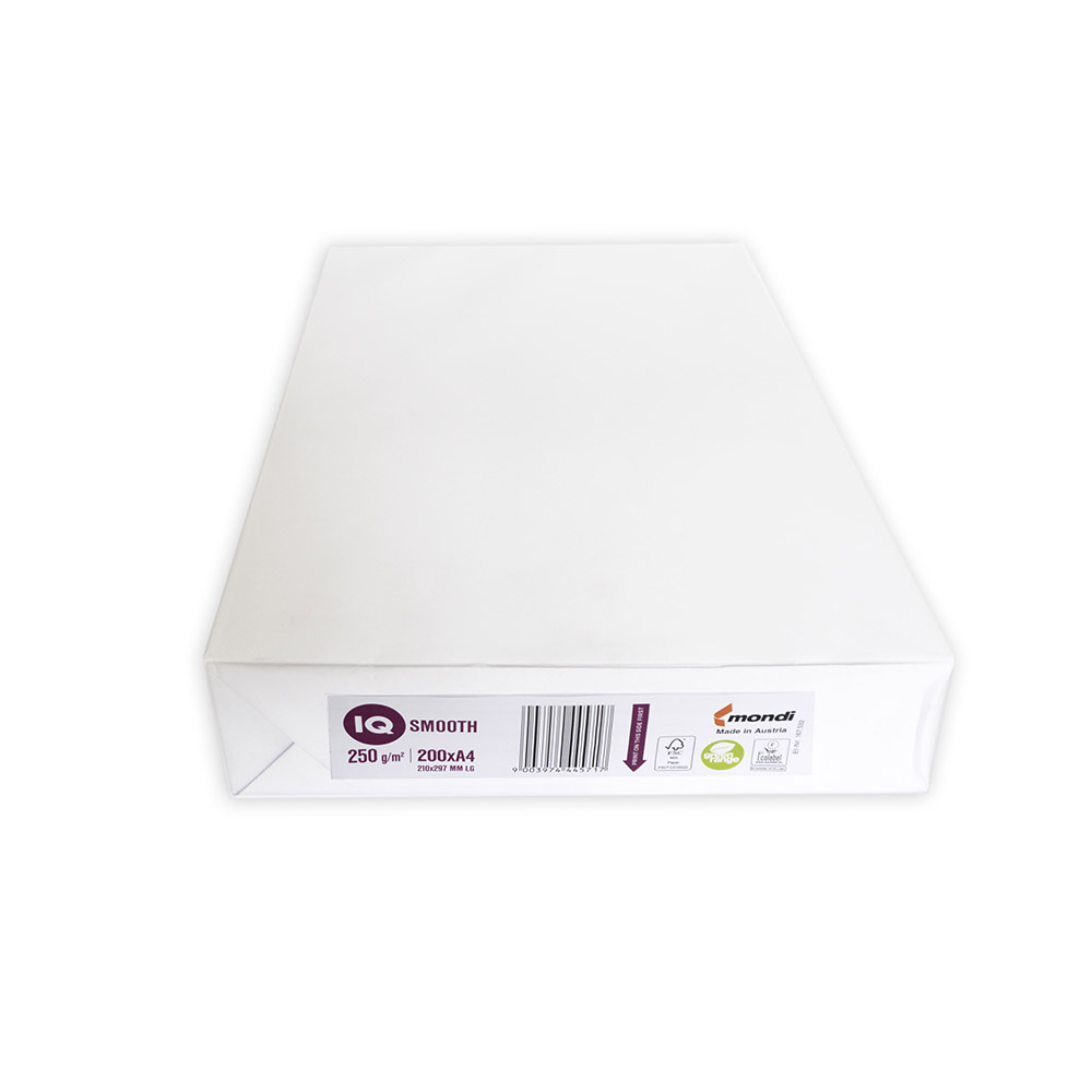 Папір офісний А4 IQ Smooth 250 г/м2 200 аркушів